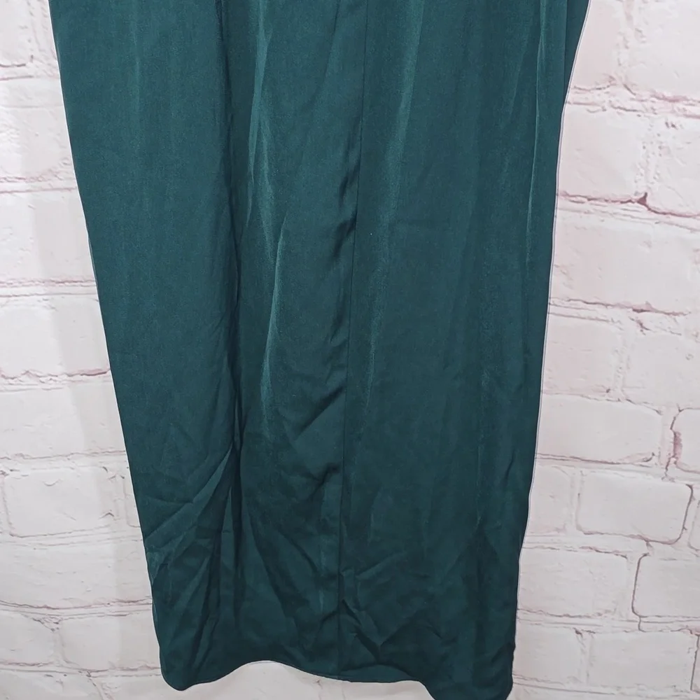 Shona Joy Core Cocktail Draped Dress Seaweed Green Womens Size 8 NWT - Picture 9 of 16